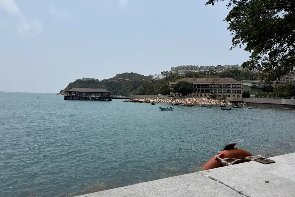 Stanley's bay and pier seen from the waterfront